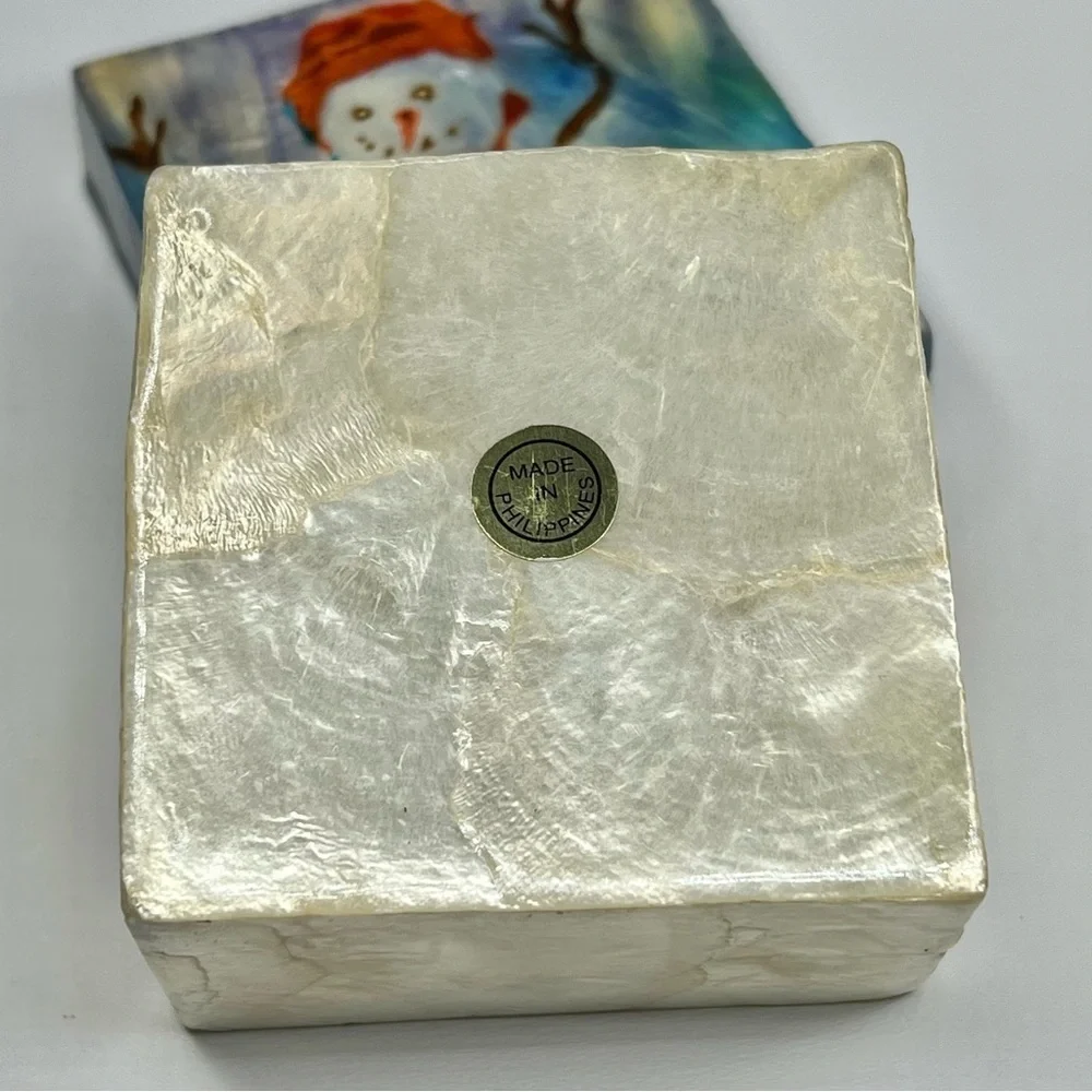 Capiz Shell Trinket Box, 3